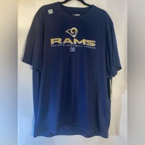 NFL Team Apparel Men’s St. Louis Rams T-Shirt Tee Blue Size‎ Large NWT